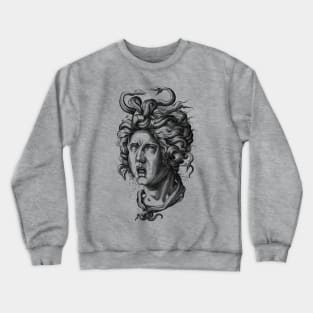 Old Vintage Medusa Greek Mythology Illustration Crewneck Sweatshirt